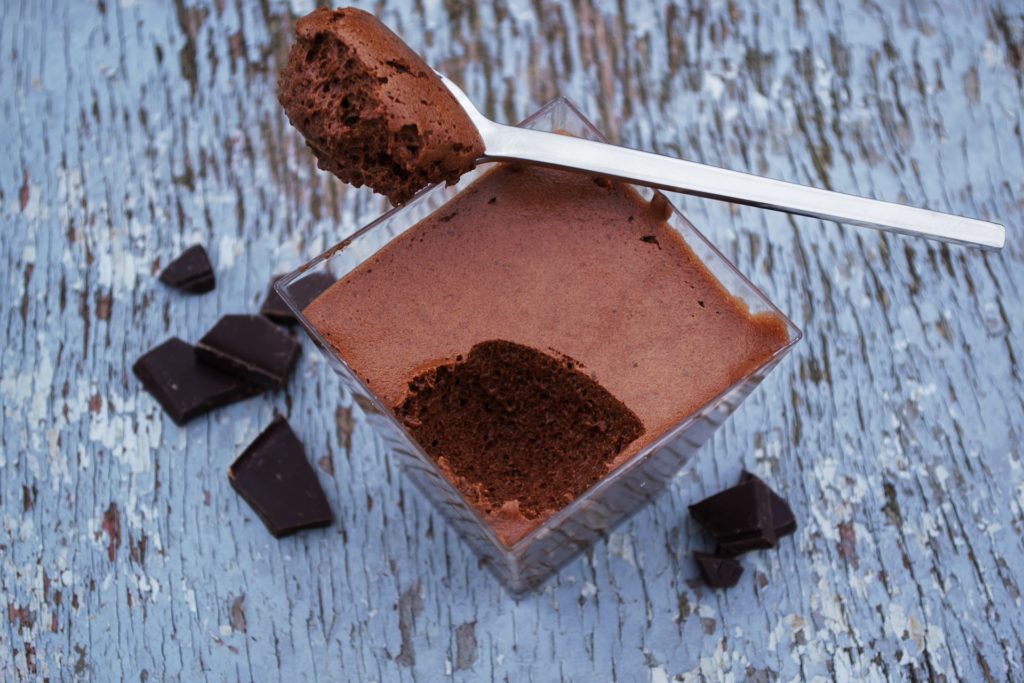 recettes diététiques de mousse au chocolat
